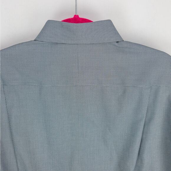 Jos. A. Bank Traveler Shirt Men's 16.5 - 34 Gray Cotton Poly Blend Button-Up - Picture 11 of 13